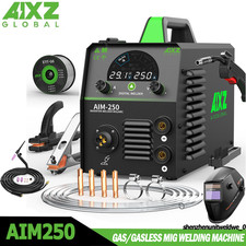 New 5in1 Gas/Flux Core MIG Welding KIT Home DIY Lift TIG MIG MMA Welder LED 220V
