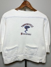 Vintage 50s Boat Neck Sweatshirt Whirlwinds Chev Craft Women's Medium 19x20
