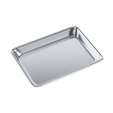 13x10 Inch 19 Gauge Quarter Size Aluminum Bun / Sheet Pan Baking Tray