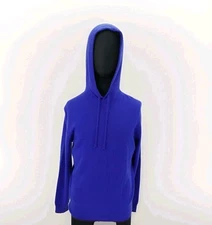 New REDVANLY Mens M Blue Quincy Cashmere Hoodie Pullover Performance Luxury Golf
