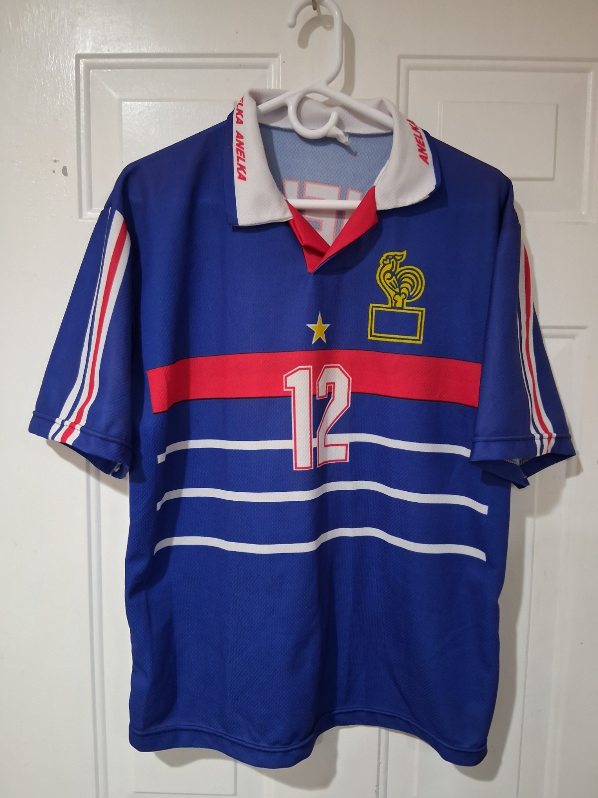 VTG 1998 NICOLAS ANELKA France World Cup Fan Jersey Size Large