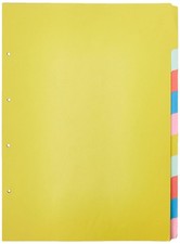 Concord Subject Dividers 230 Micron Upright 10-Part A3 Ref 70299/J2 1 multi