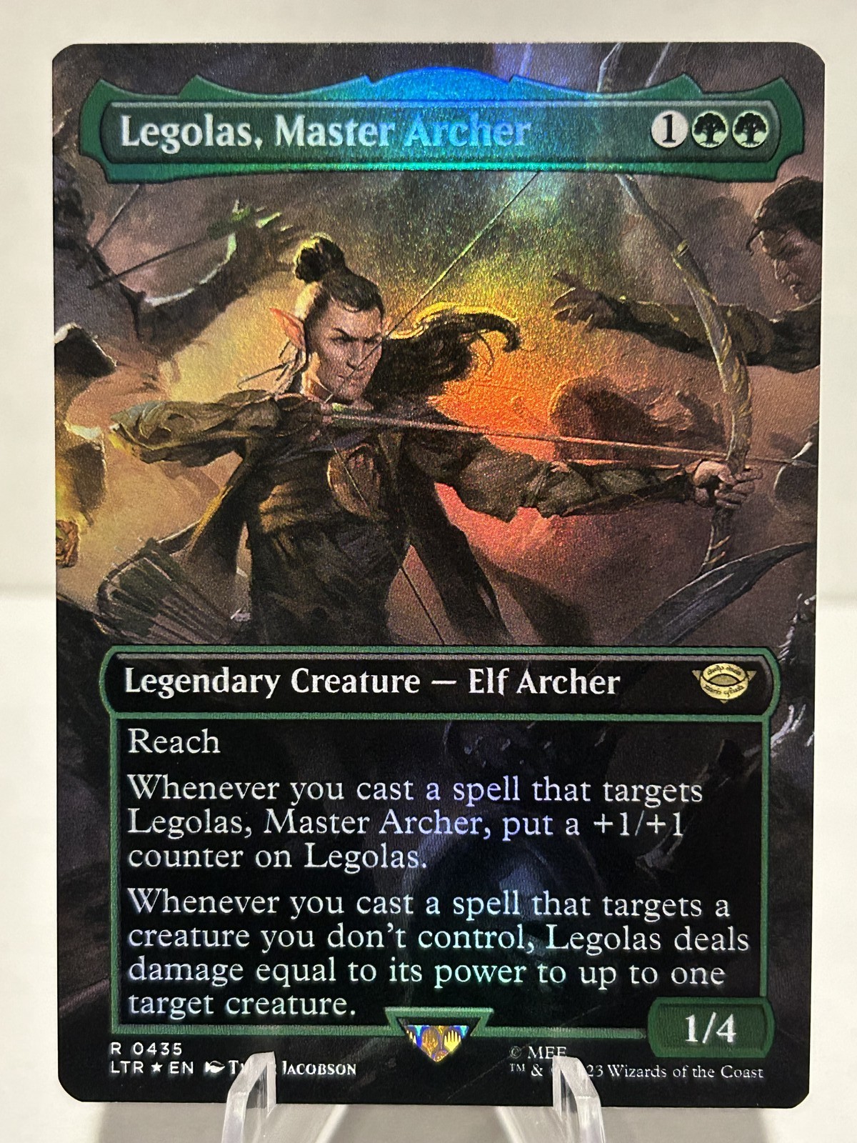 Legolas, Master Archer (Borderless) 435 R The Lord of the Rings FOIL NM MTG