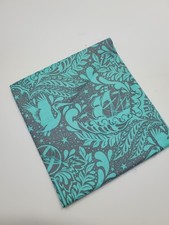 Tula Pink Elizabeth Fabric Ship Shape OOP Aqua Gray Sew Quilt New FAT QUARTER