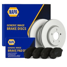 NAPA Rear Brake Discs & Brake Pads Set Fits Alfa Romeo Tonale Fiat 500X Jeep