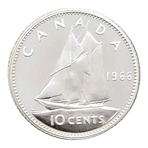 Canada 1966 Proof Like Silver Ten Cent Piece - Dime!!