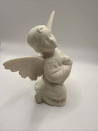 Boehm Bisque Angel Praying Figurine 5-1/4" Tall White - Picture 7 of 8
