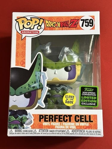 Funko Pop Dragon Ball Z Perfect Cell #759 Glow GitD Spring Convention Exclusive!