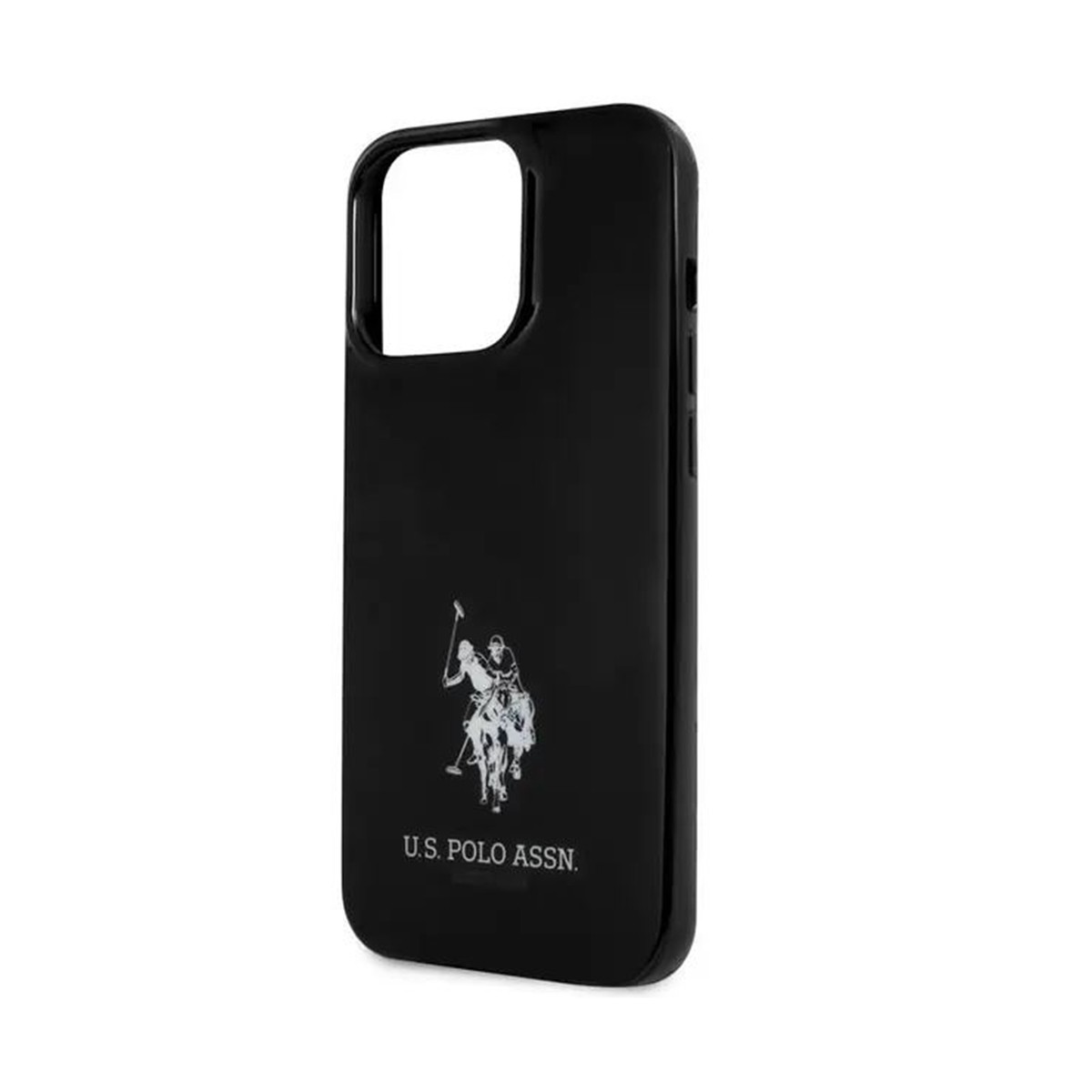 Coque iPhone 13 Pro U.S. Polo Anti-choc Fine en Silicone Noir