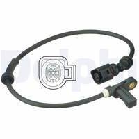 Delphi SS20494 Abs Sensor FüR Ford Galaxy Alhambra Vw Sharan 1.8-2.8 03.95-03.10