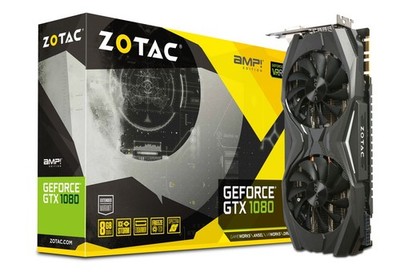 ZOTAC NVIDIA GeForce GTX 1080 8GB GDDR5X AMP Edition Grafikkarte OVP