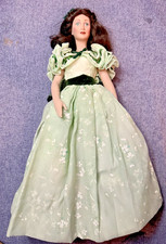GONE WITH THE WIND SCARLETT O'HARA FRANKLIN MINT HEIRLOOM DOLL LARGE no hat
