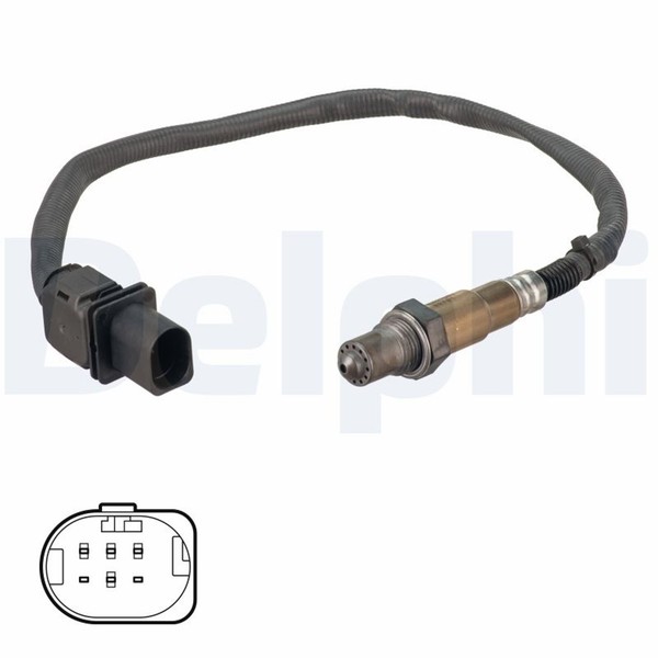 Delphi Lambdasonde Sensor Abgassteuerung ES21332-12B1 FüR Opel Vivaro Bus X83-image