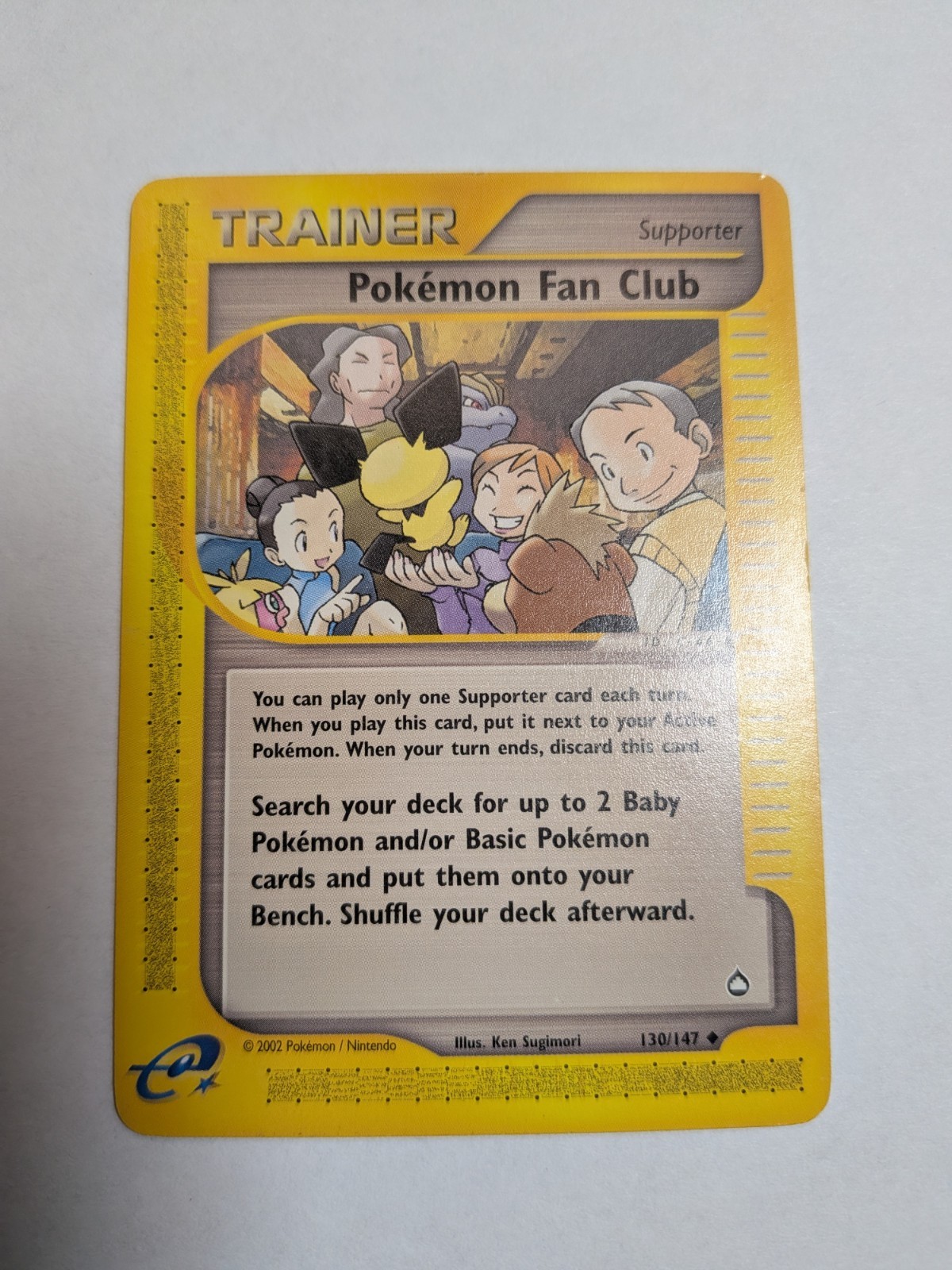 Pokémon Fan Club Aquapolis 130/147 Uncommon Regular 2002 English Trainer Card
