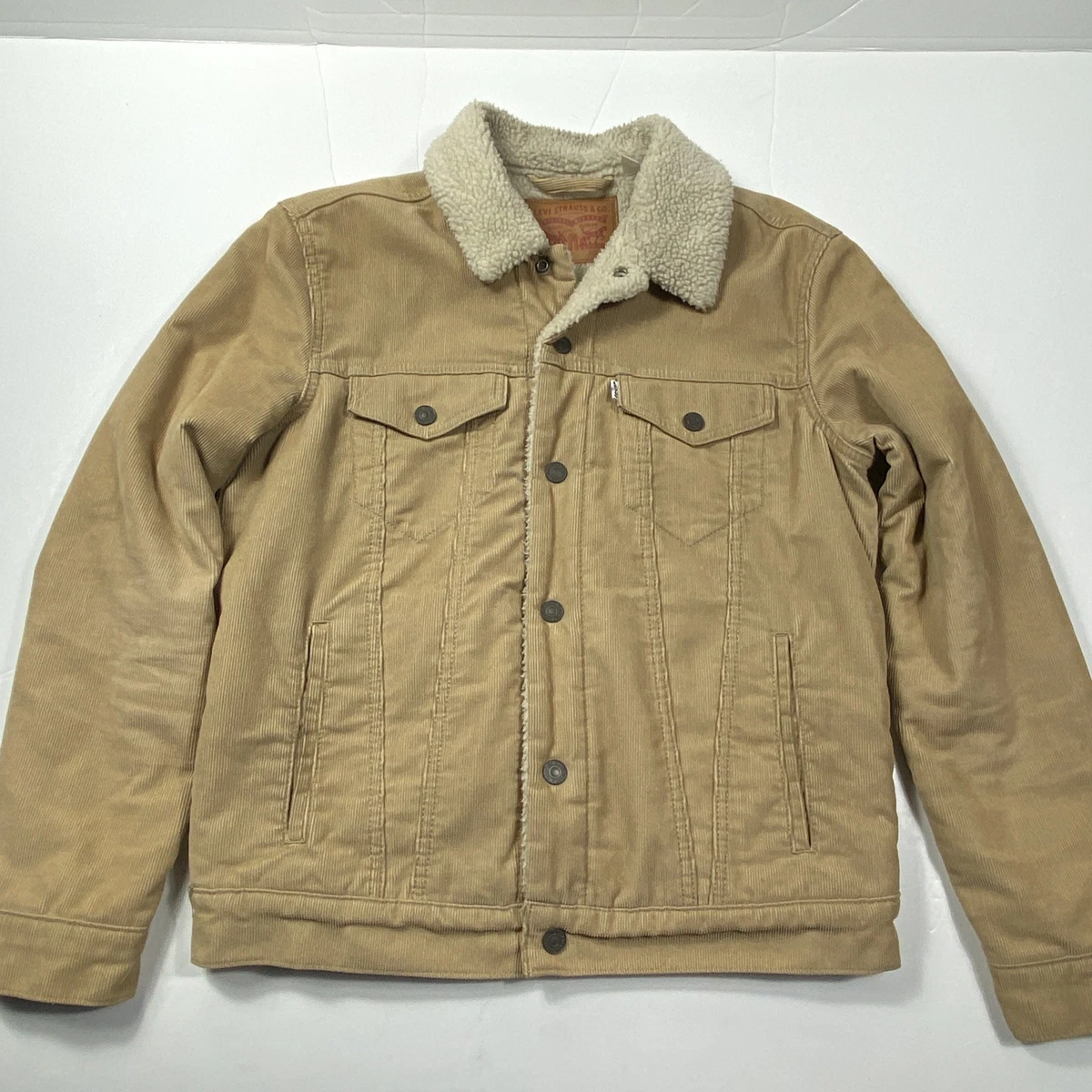 Herren Sherpa Gefüttertes Winterjacke Warme Baumwoll Frachtarbeitskleidung, Park Herren Sherpa Gefüttertes Winterjacke Warme Baumwoll Frachtarbeitskleidung, Park
