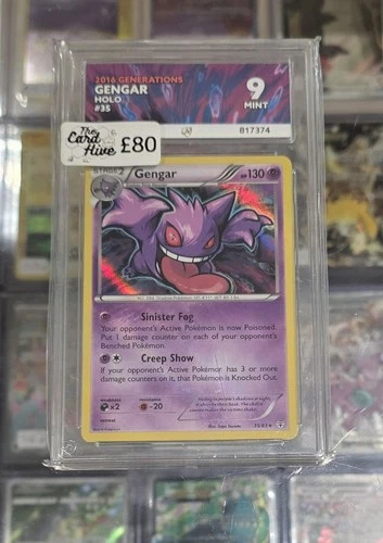 Ace 9 Pokémon 2016 Gengar Generations 35/83 Holo Rare