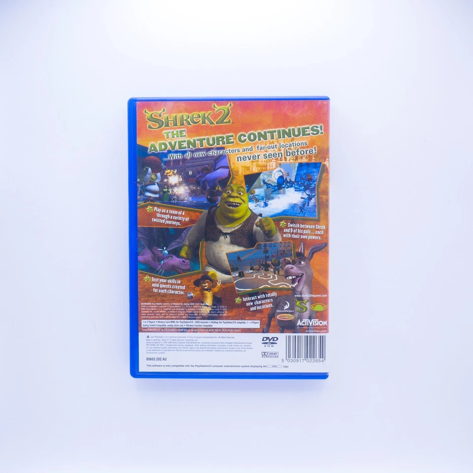 Shrek 2 - PlayStation 2 PS2 PAL - Complete w/Manual - Free Postage - Image 2 of 4