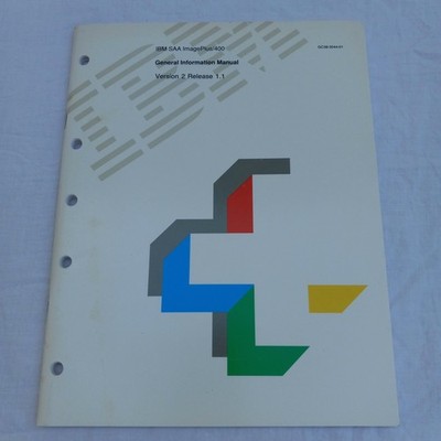 1991 2nd Ed IBM SAA ImagePlus GENERAL INFO MANUAL AS/400 Guide 64pg
