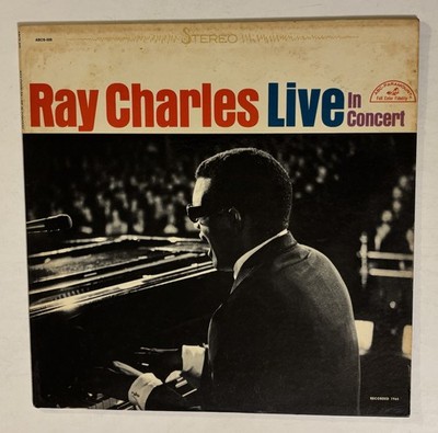 Ray Charles Live Concert ABCS-500 Stereo  PROMO Vinyl Record ABC-Paramount VG+