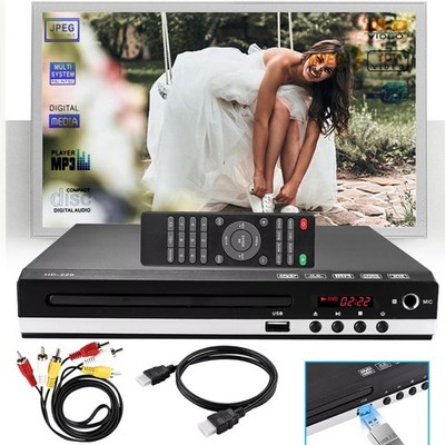 CD DVD UHD Spieler mit HDMI USB AV Anschluss Mit Fernbedienung für TV Player DE