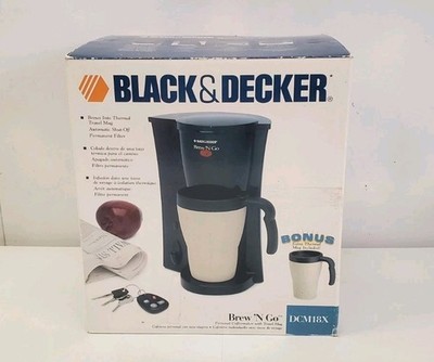 Black & Decker Brew N Go DCM18X Coffee Maker W/ Bonus Travel Mug New In Box