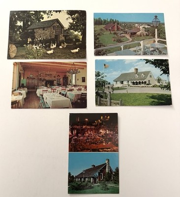 Vintage 1970's Postcards Evans Farm Inn McLean Virginia Set Of 5 Closed 1999