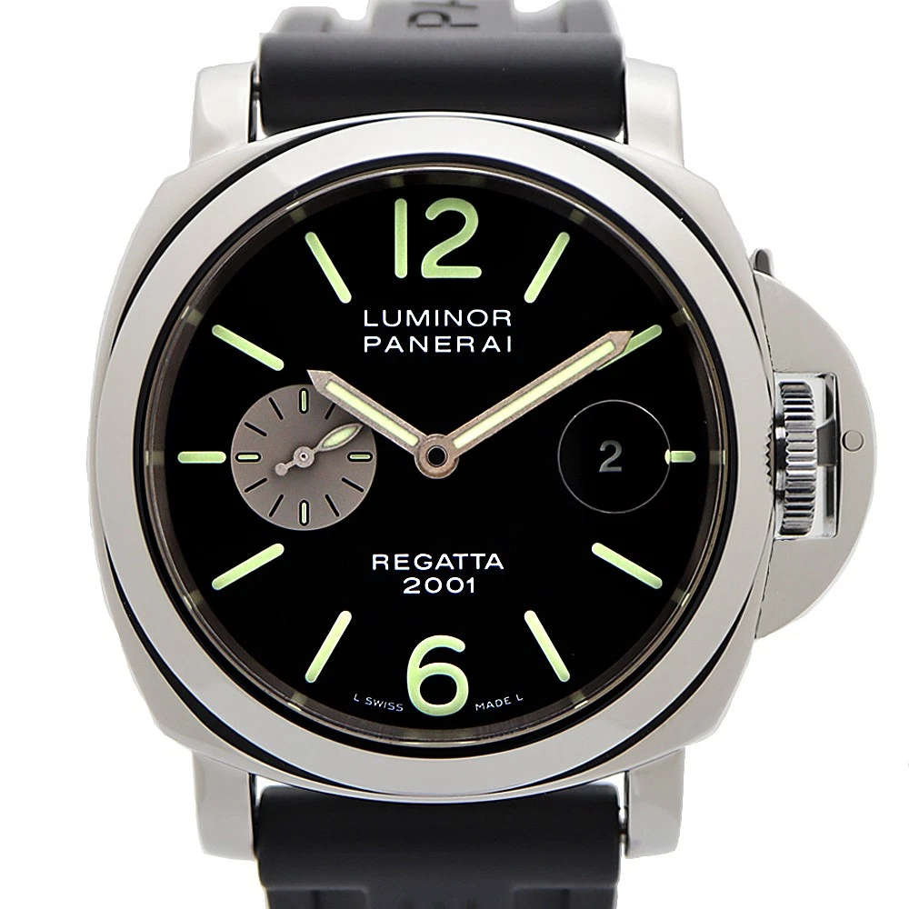 Panerai — Panerai Luminor PAM00107 Stainless Steel Rubber Diamond 44mm 2001 #KNW1814