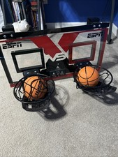 ESPN Mini Hoop Goal Two Hoops Over The door With Two Basketball Balls