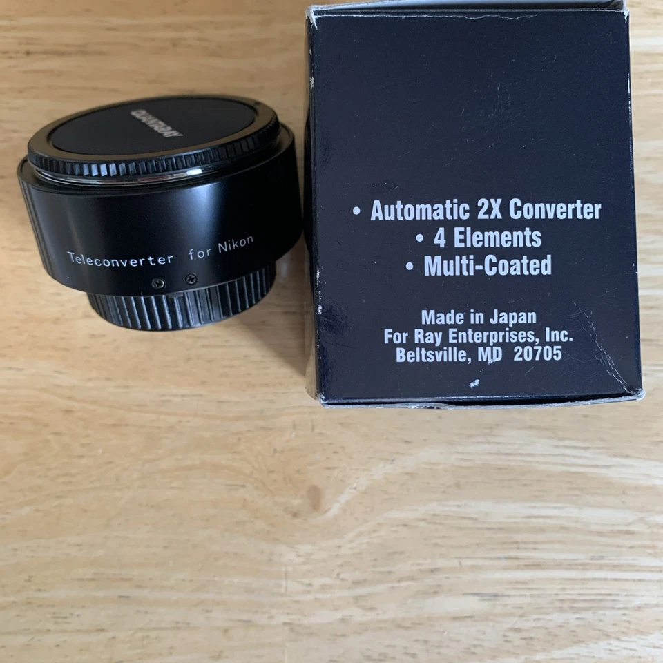 Quantaray 2X AF Lens for Nikon Teleconverter Tele-Converter Auto Focus NIB Japan - Image 2 of 4