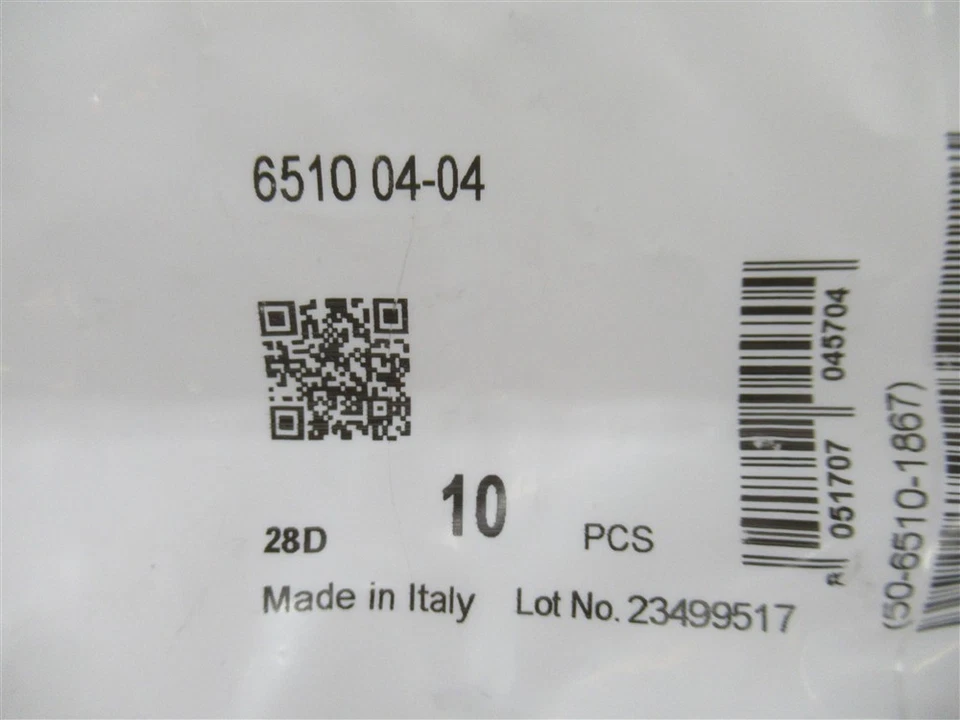 Camozzi 6510-04-04, 1/4" OD Tube x 1/4" MNPT Push-In Air Fitting - Package of 10 - Image 2 of 3