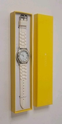 Accutime Women's Watch Quartz White Silicone Band ST, Needs Battery 