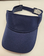 AUGUSTA SPORTS ADJUSTABLE STRAPBACK SUN VISOR/CAP, PLAIN BLUE, OUTDOOR/GOLF