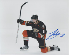 (2) Signed 8 x 10 ANAHEIM DUCKS Photos JAKOB SILFVERBERG & RYAN KESSLER IP AUTO