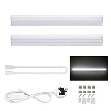 30cm T5 LED Integrated Light Fixture, 5W 6000K Cool White with ON/Off Switch UK