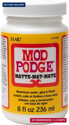 Mod Podge Matte Sealer, Glue & Finish: All-in-One Craft Solution- Quick Dry, Eas
