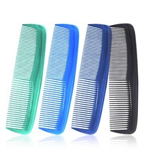 Soft 'N Style Hair Care 4-Pack Comb - 12.8 X 2.5 Cm / 5 X 1 Inch, Mix-Dark