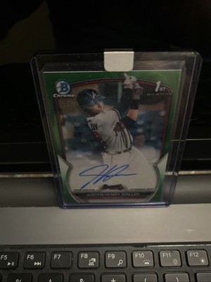 2023 Bowman Chrome 1st Green Ref Auto /99 Justyn-Henry Malloy #CPA-JMA - TIGERS