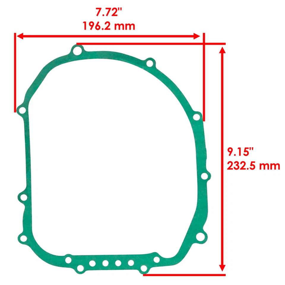 Clutch Cover Gasket for Yamaha FZR400 FZR400S 1988 1989 1990 - Image 2 of 4