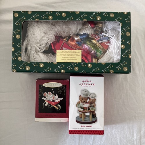 NIB Hallmark Collectibles Christmas Ornament Lot