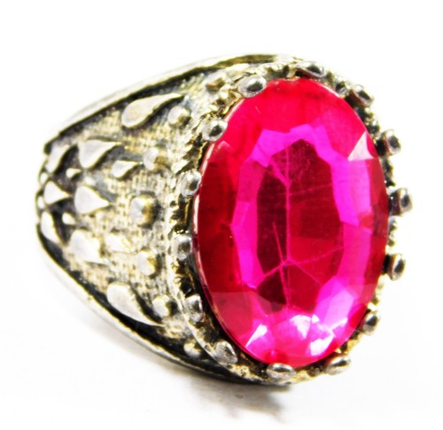 Certified Natural Pink Topaz Men's Ring 37.80 Cts Loose Gemstone R3668 - Picture 2 of 3