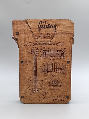 Gibson Les Paul Wallet Wood Handcrafted 