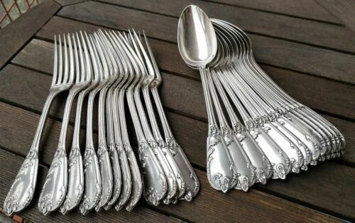 Argent massif Ménagère Objets du XIXe siècle et avant