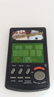 RecZone No Limit Texas Hold 'em Electronic Handheld Game Poker