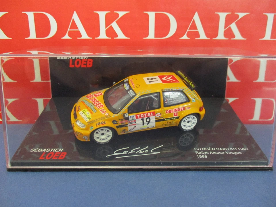 Die cast 1/43 Modellino Auto Citroen Saxo Kit Car Rally Alsace 1999 S. Loeb - Immagine 4 di 4
