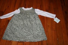 Carters 9 month jumper dress with bodysuit NWT