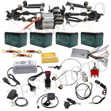 4 Wheeler Front Drive Axle Kit 48V 1000W Differential Motor Tire for Buggy Mower