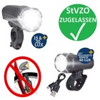 LED Fahrrad Scheinwerfer Licht Front Lampe 30 60 70 LUX Batterie Akku hell NEU