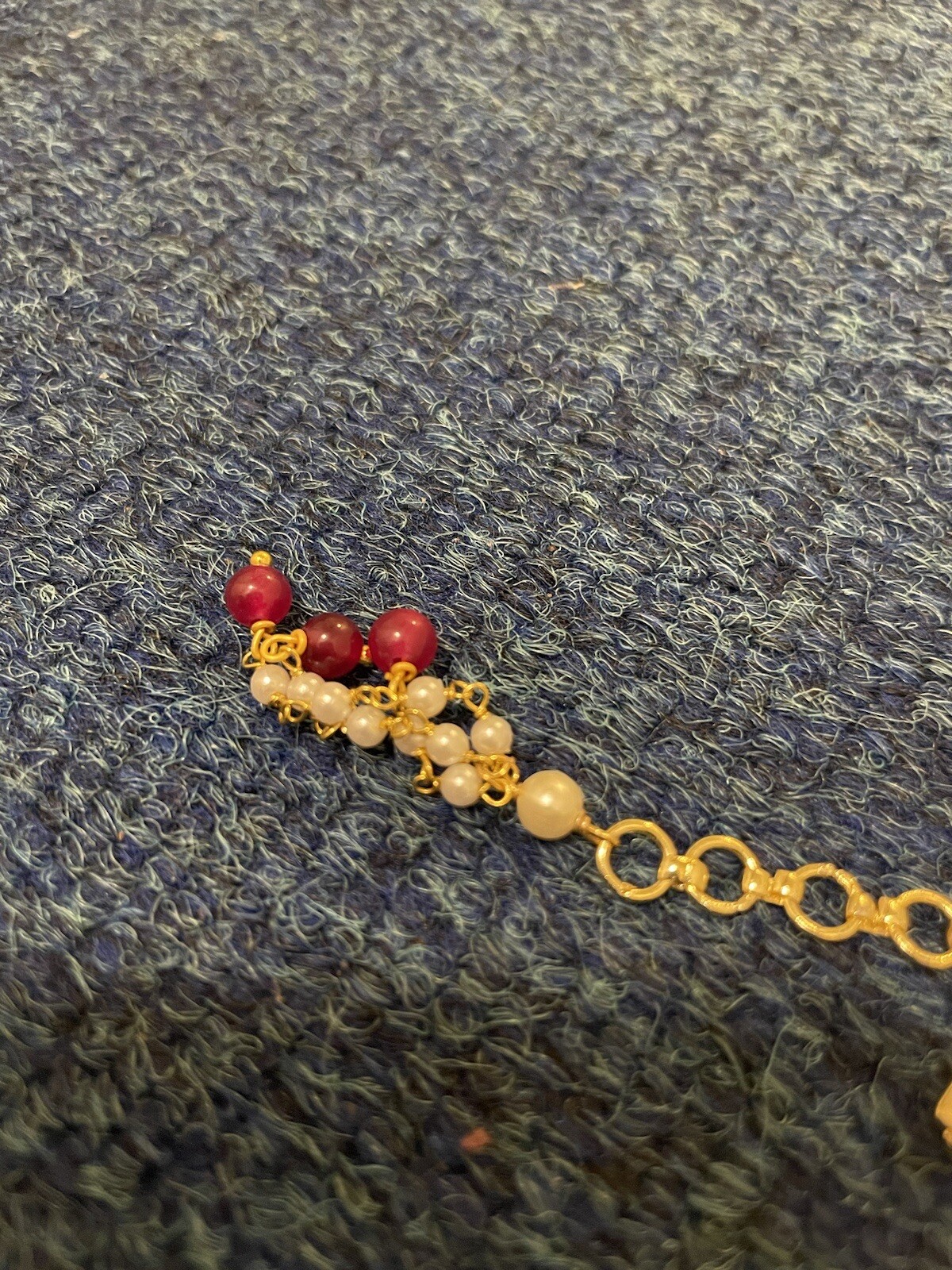 New Golden Bracelet/Charm For Women With Semi Precious Stones Handmade