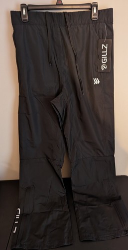 Gillz Men's Waterproof Packable Black Fishing Tournament Pants Size Small New - 第 1/5 張圖片