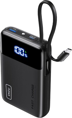 INIU 45W Powerbank   20000mAh mit integriertem USB-C Kabel Neu & OVP